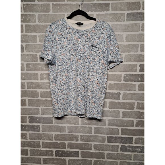 Ben Sherman Womens Floral Crew Neck‎ Short Sleeve Casual T-Shirt Size Large - Picture 1 of 10